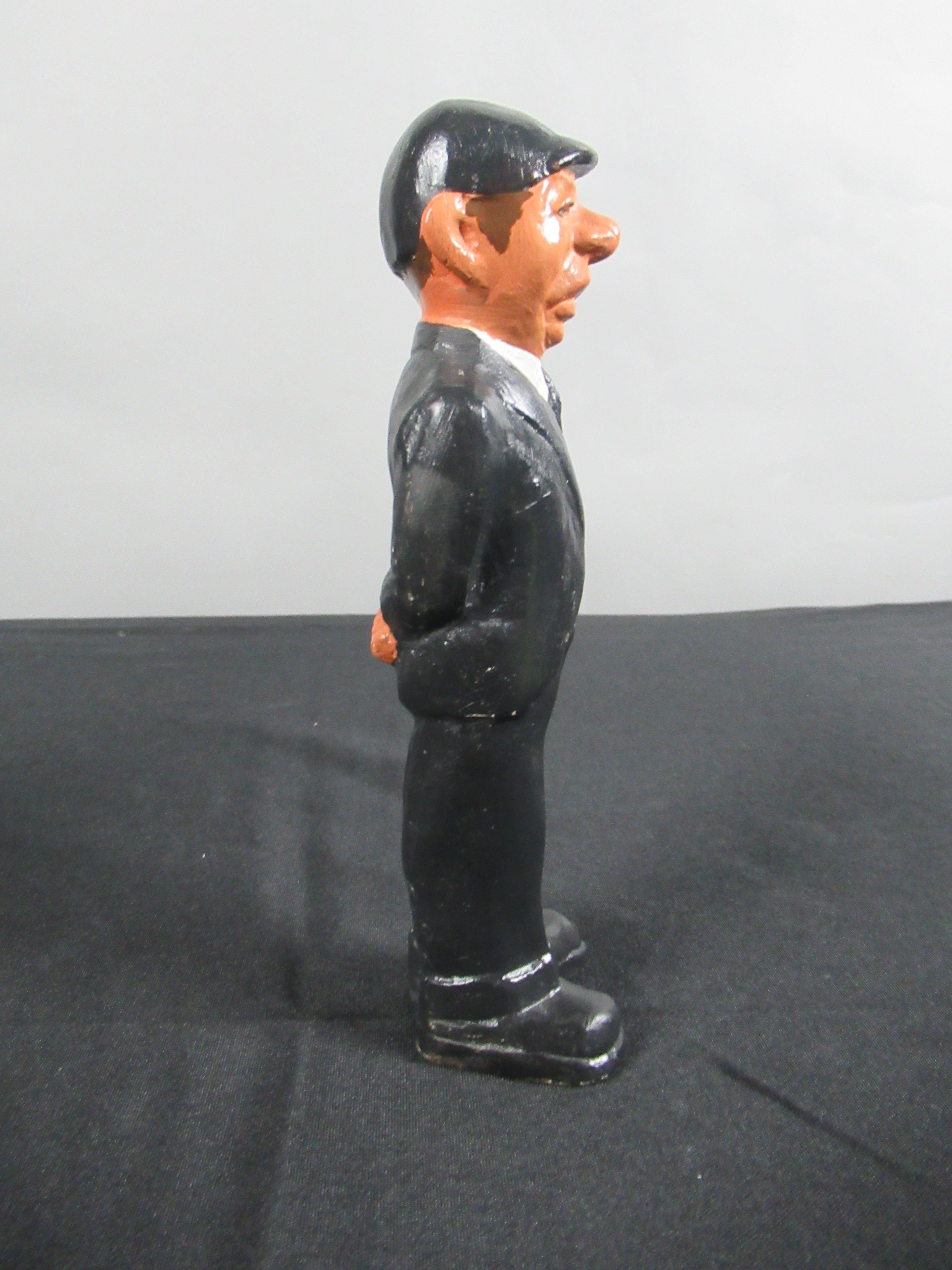 VINTAGE Baseball Figure Trio Set - L. L. Rittgers (c. 1940s) Collectible Sport Chalkware Statuettes